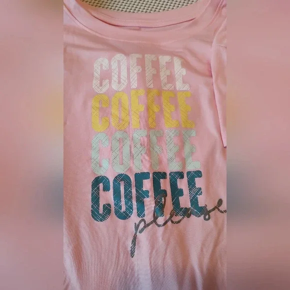 JoySpun Women's Size XL (16-18) Joggers Pajama Set "Coffee Please" Lounge Set - Picture 6 of 6